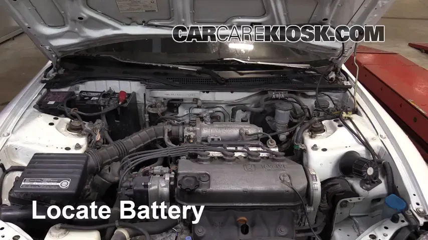 1994 Honda Civic del Sol S 1.5L 4 Cyl. Battery Replace